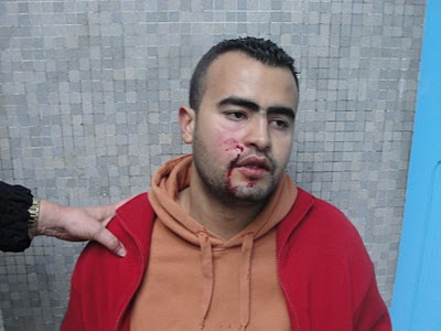 police violence during demonstration in Tunis