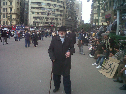 at Tahrir square