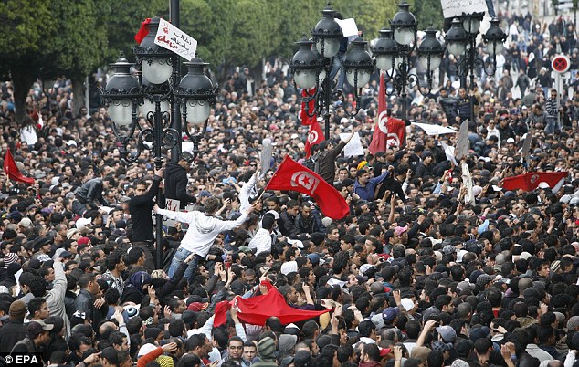 January 8 demonstration in Tunis