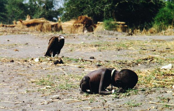 starving Sudanese child starving Sudanese child
